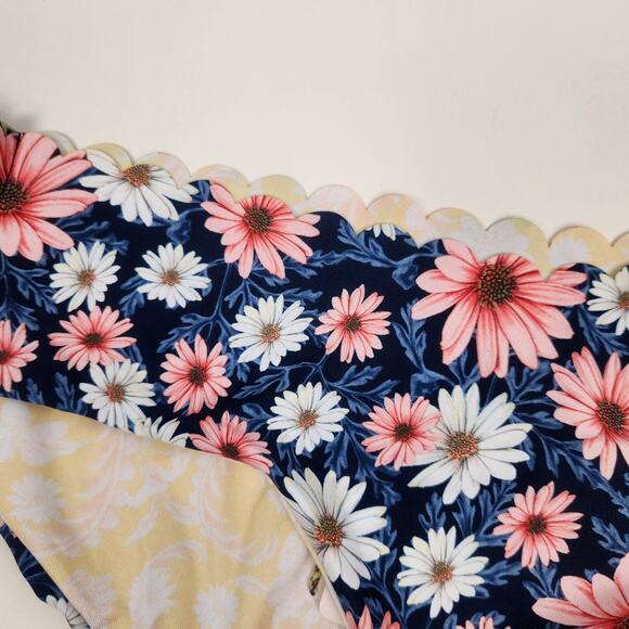 Agua Bendita Ross Eda Bikini Bottom Floral Daisy Blue Size 3XL NWT - Picture 3 of 6